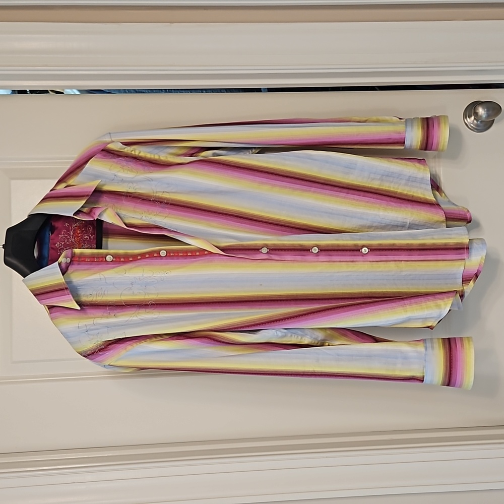 Robert Graham button down SHIRT *RARE*